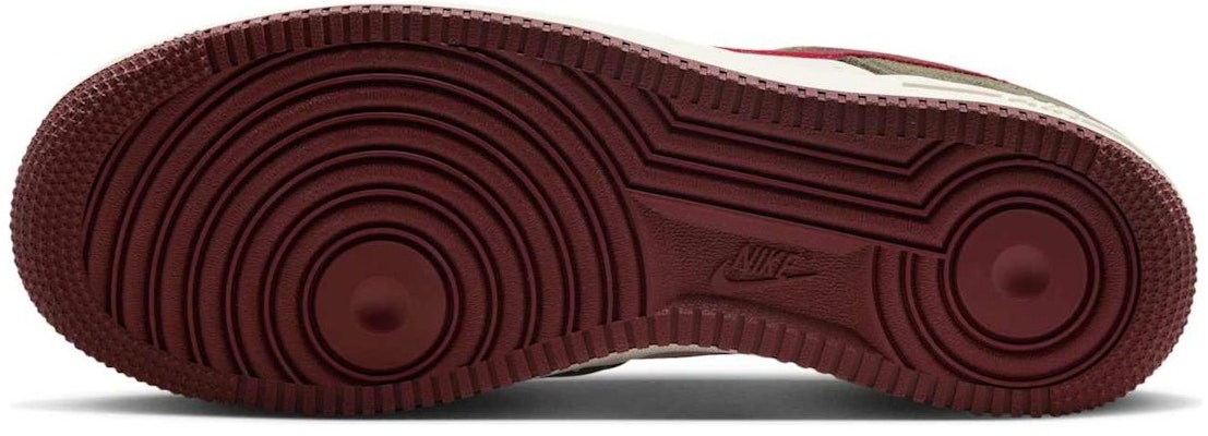 Nike Air Force 1 Low '07 LV8 卡其綠 米白 深紅配色 FQ8714-302 Details for Nike Air Force 1 Low '07 LV8 卡其綠 米白 深紅配色 FQ8714-302