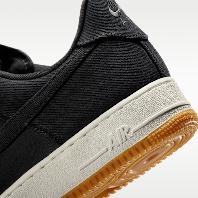 Cheap Nike Air Force 1 ''07 LV8 "Denim" Hitam/Kelabu Asap Gelap/Coklat Gum/Hitam IR0951-002