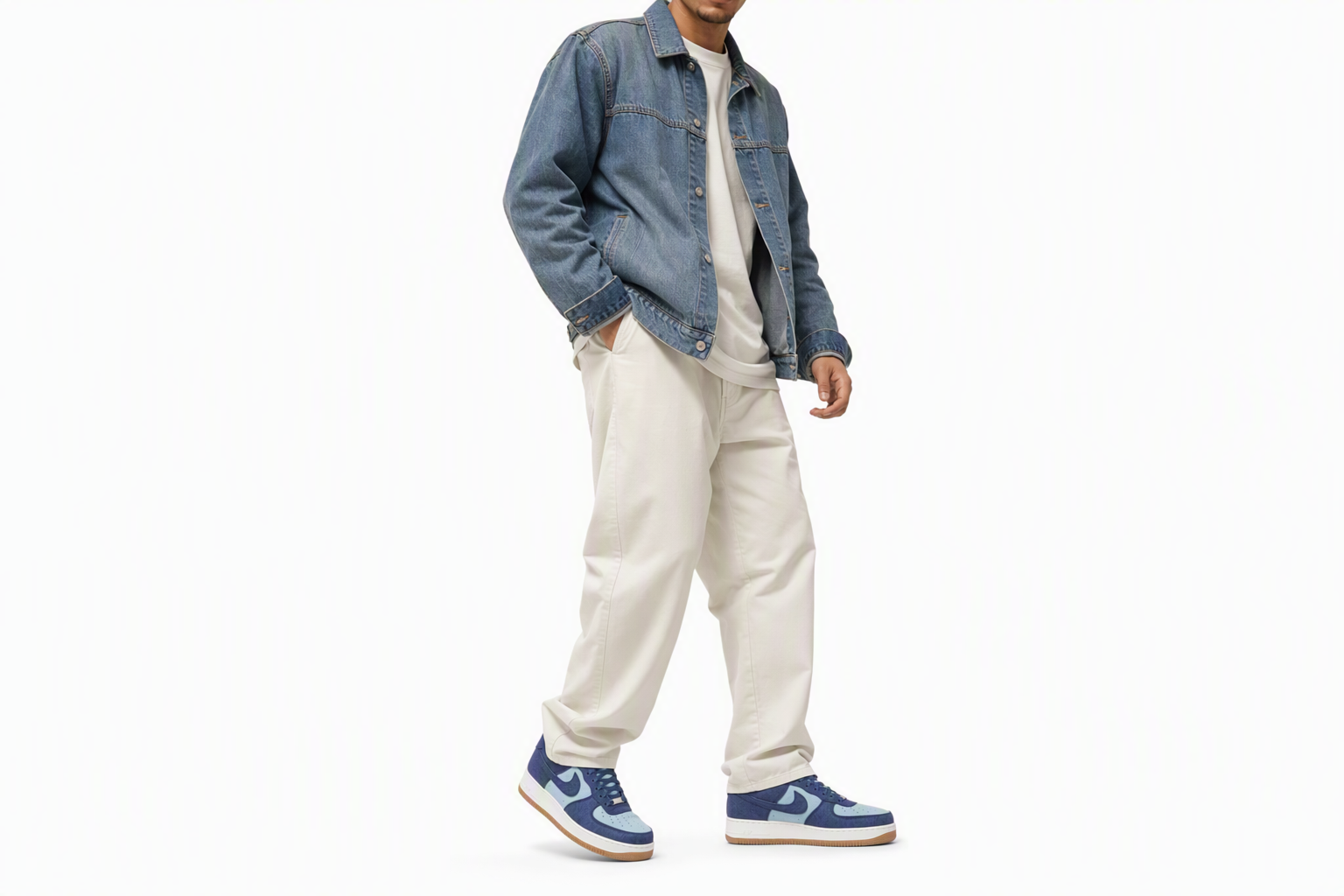 Order 耐克 Air Force 1 Low ''07 LV8 丹寧海軍藍舊藍 IR0951-400