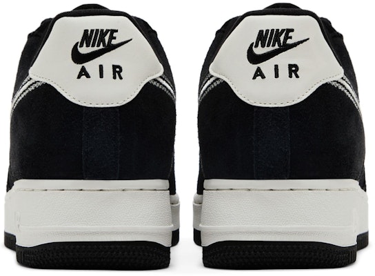 Nike Air Force 1 '07 LV8 'Embroidered Swoosh - Black Sail' HJ4465-001 Details for Nike Air Force 1 '07 LV8 'Embroidered Swoosh - Black Sail' HJ4465-001