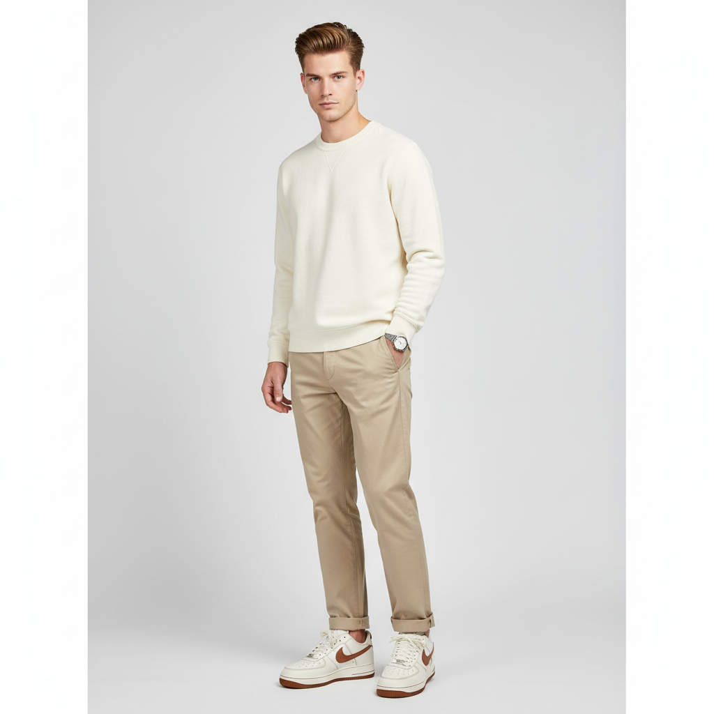 Lookbook Nike Air Force 1 '07 LV8 'Marfil Marrón Saddle' HQ2037-101