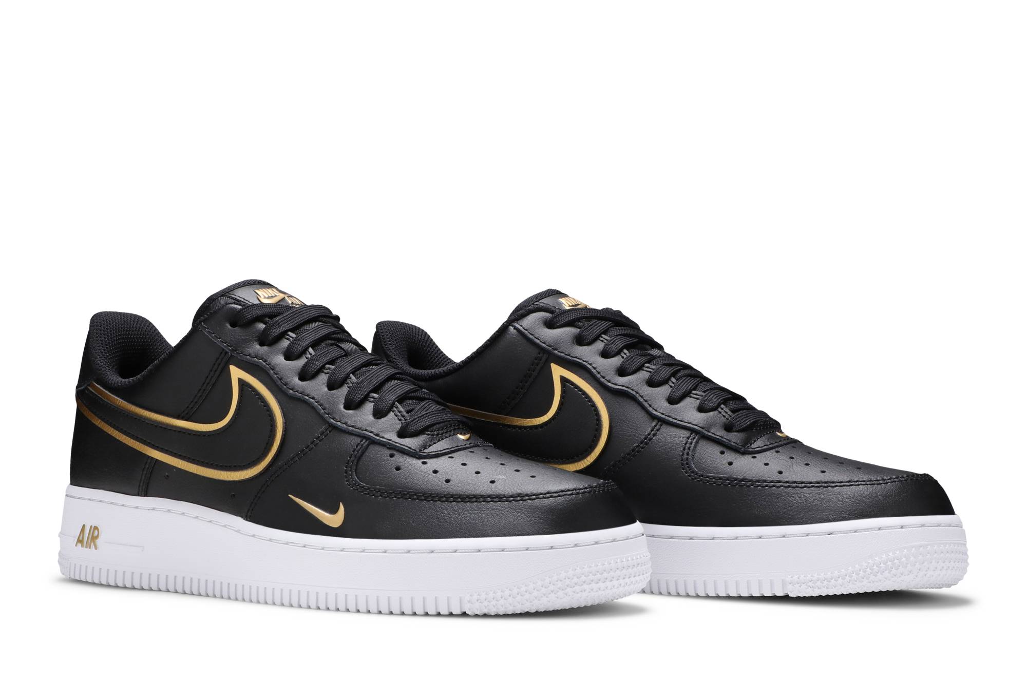 Nike Air Force 1 '07 LV8 'Metallic Swoosh Pack - Black' 圖 8