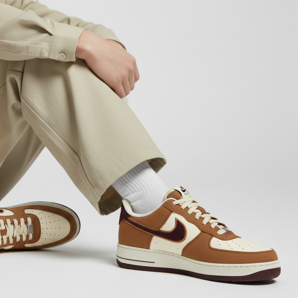 Order Nike Air Force 1 '07 LV8 'Notebook Doodle Pack - Coklat Inggris Muda' FQ8713-200