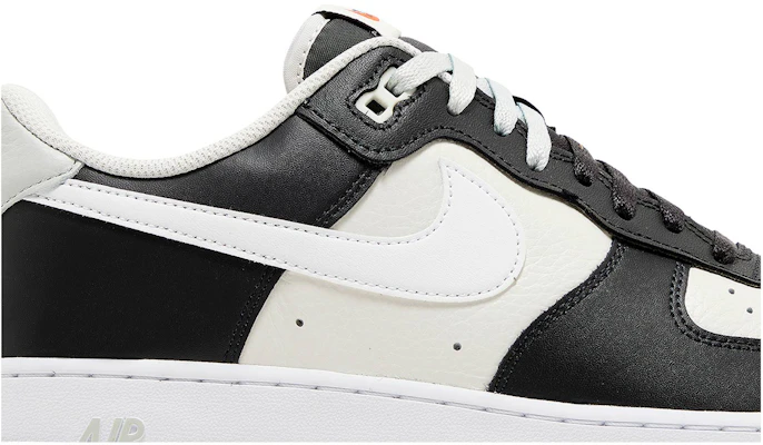 Air force 1 black and white split hot sale