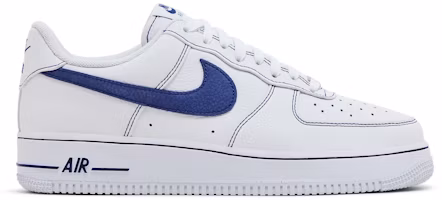 Nike Air Force 1 '07 LV8 'White Deep Royal Contrast Stitch' HQ2037-100 Nike Air Force 1 '07 LV8 'White Deep Royal Contrast Stitch' HQ2037-100