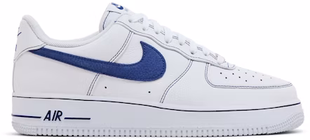 Nike Air Force 1 '07 LV8 'White Deep Royal Contrast Stitch' HQ2037-100 Nike Air Force 1 '07 LV8 'White Deep Royal Contrast Stitch' HQ2037-100