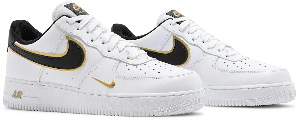 Air force 1 '07 black top  and  metallic gold