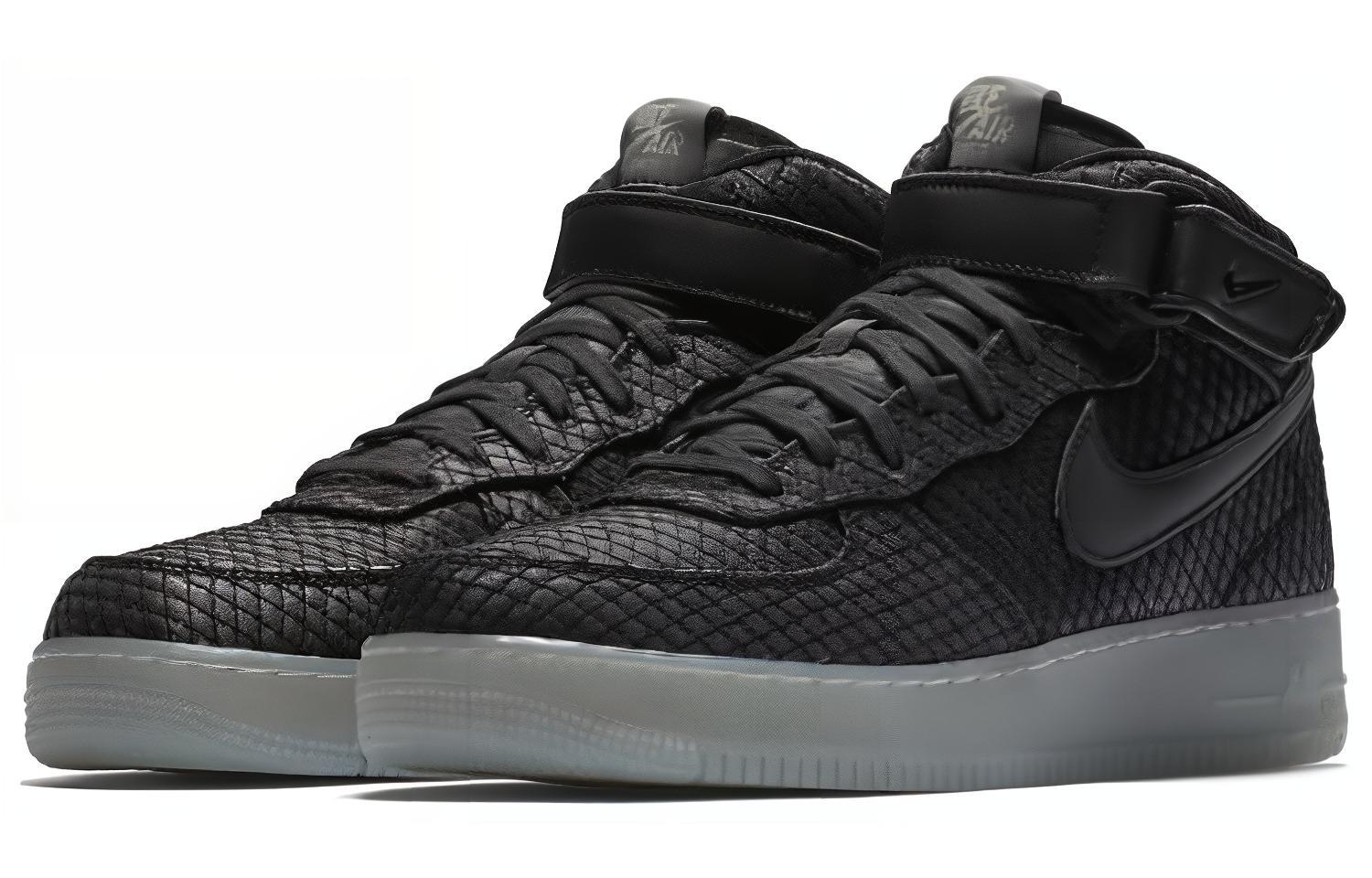 Lookbook Nike Air Force 1 '07 Mid LV8 'Hitam' 804609-005