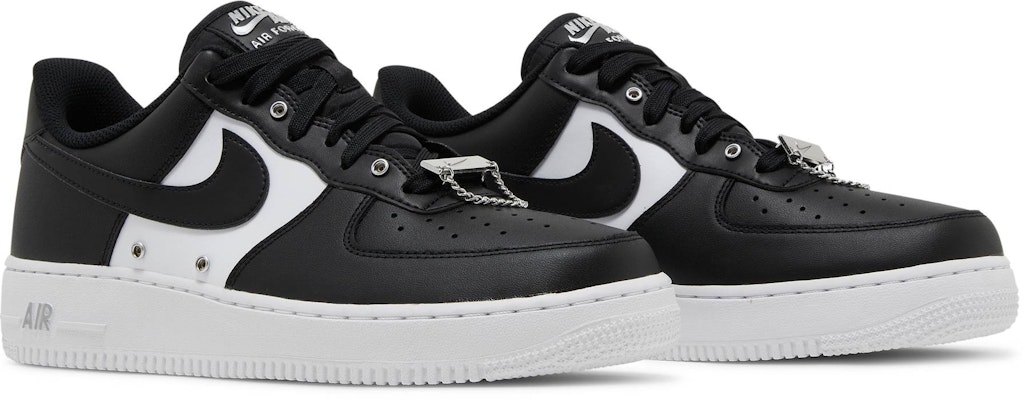 Nike Air Force 1 Low 07 PRM 復古休閒銀扣 低幫 板鞋 男款 黑白 Cheap Nike Air Force 1 Low 07 PRM 復古休閒銀扣 低幫 板鞋 男款 黑白