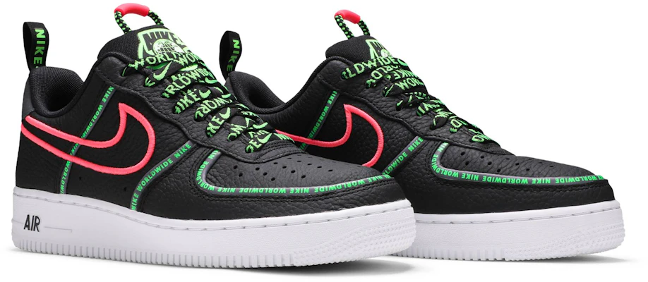 Nike air force 2025 1 black and green