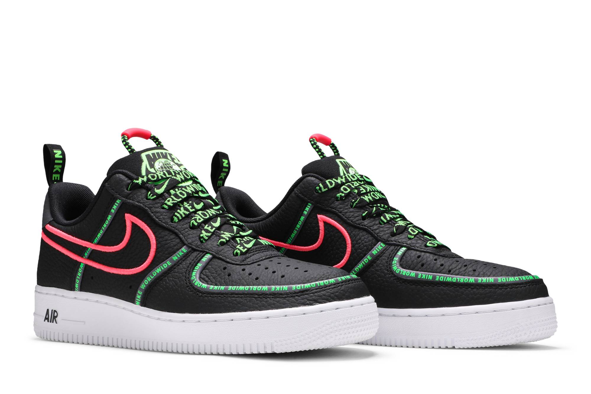 Cheap 나이키 에어포스 1 '07 프리미엄 '월드와이드 팩 - 블랙/그린 스트라이크' CK7213-001