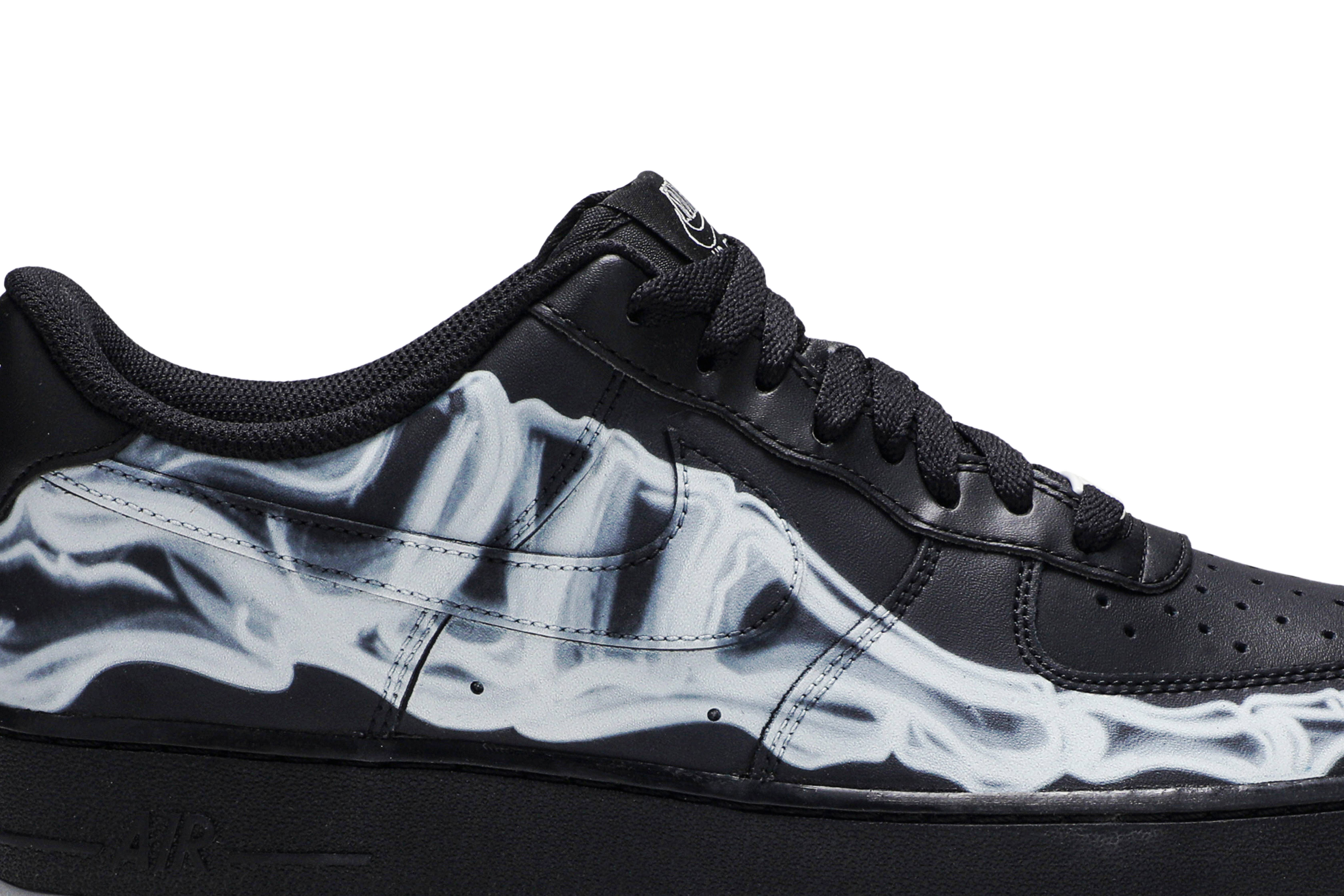 Nike Air Force 1 '07 QS 'Black Skeleton' BQ7541-001 - Image 2