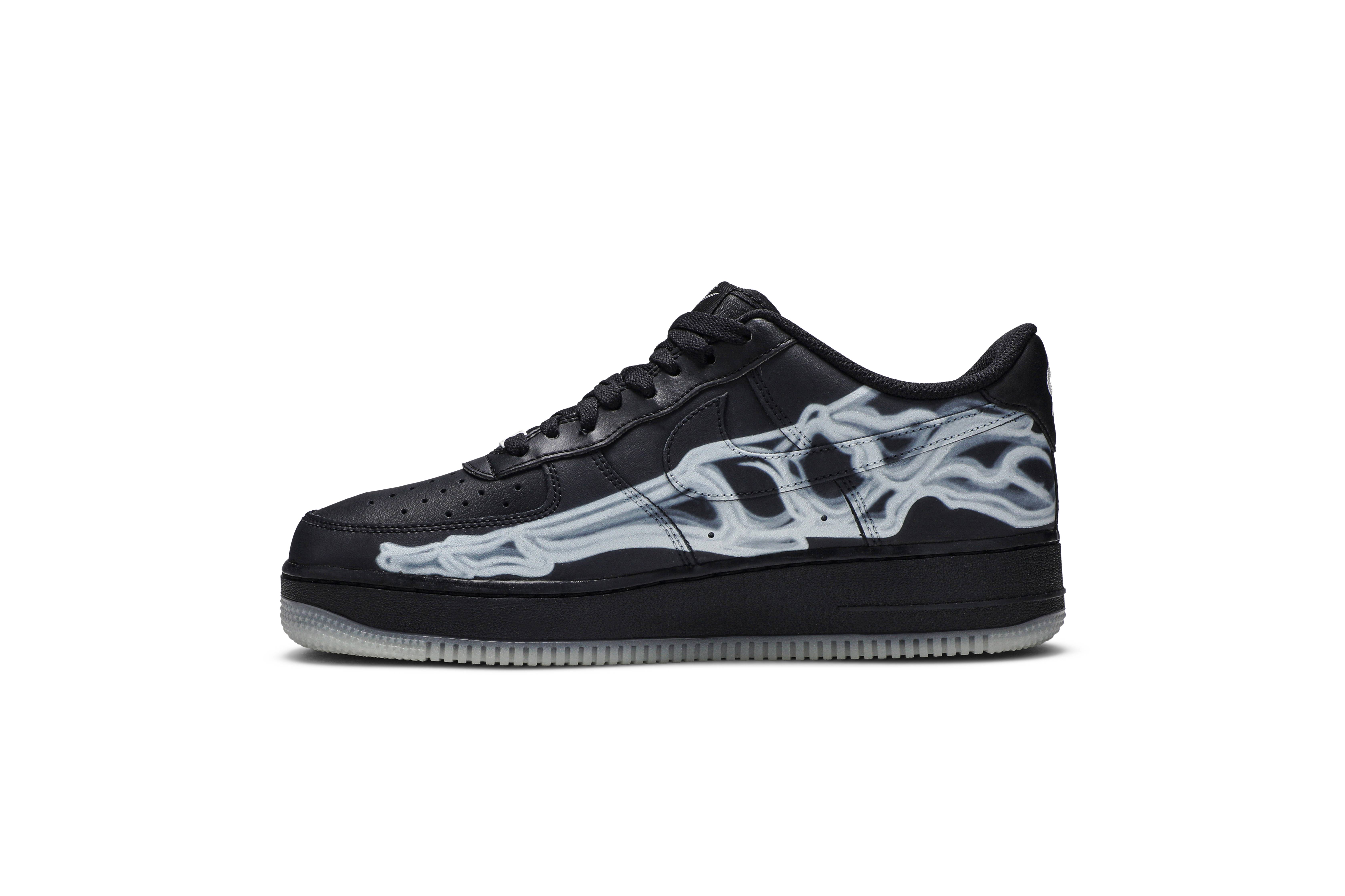 Nike Air Force 1 '07 QS 'Black Skeleton' BQ7541-001 - Image 3