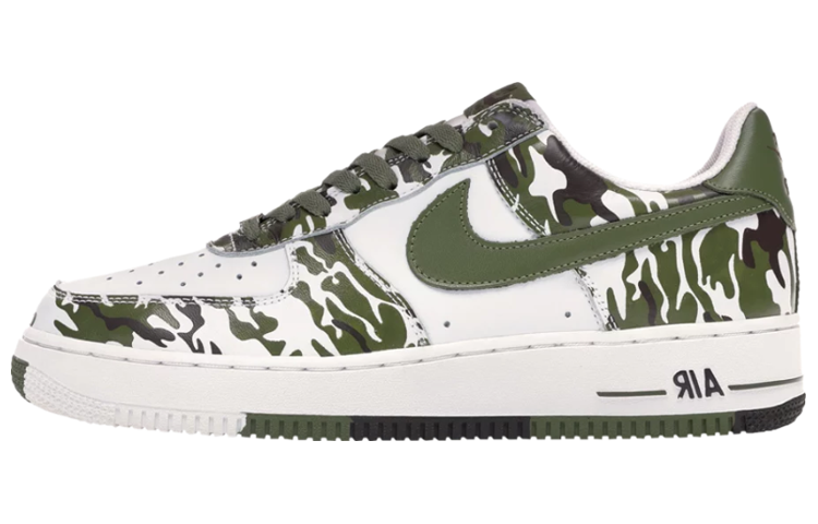 Buy Nike Air Force 1 Low 迷彩棕櫚 低筒 板鞋 男款 白綠