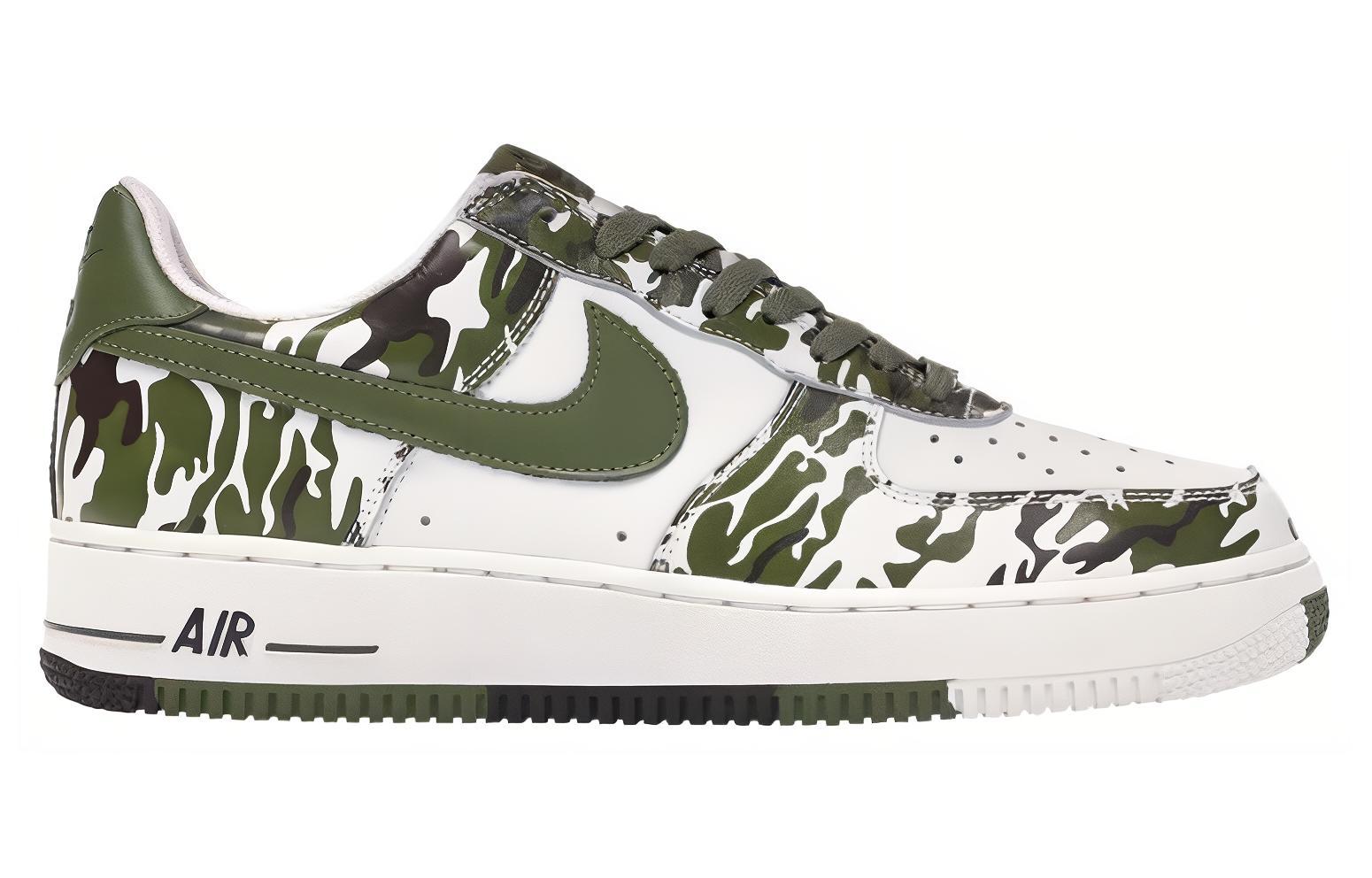 Order Nike Air Force 1 Low 迷彩棕櫚 低筒 板鞋 男款 白綠