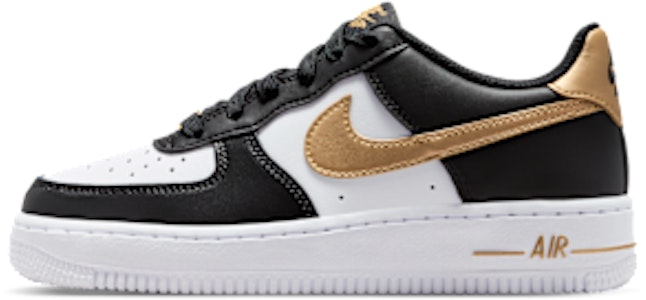 (JR) Nike Air Force 1 Negro/Blanco/Oro Metálico CT3839-009 Buy (JR) Nike Air Force 1 Negro/Blanco/Oro Metálico CT3839-009