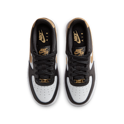 Shop (JR) 耐克空军一号 黑/白/金属金配色 CT3839-009