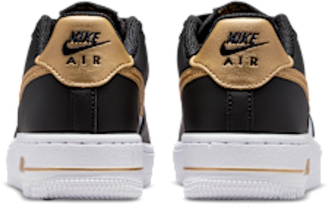 (JR) Nike Air Force 1 Negro/Blanco/Oro Metálico CT3839-009 Details for (JR) Nike Air Force 1 Negro/Blanco/Oro Metálico CT3839-009
