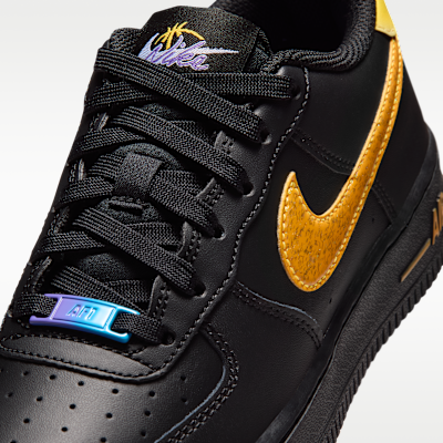 Sizing (JR) Nike 空軍 1 黑色/雷射橘/香辣紅/活力紫 IM7742-001
