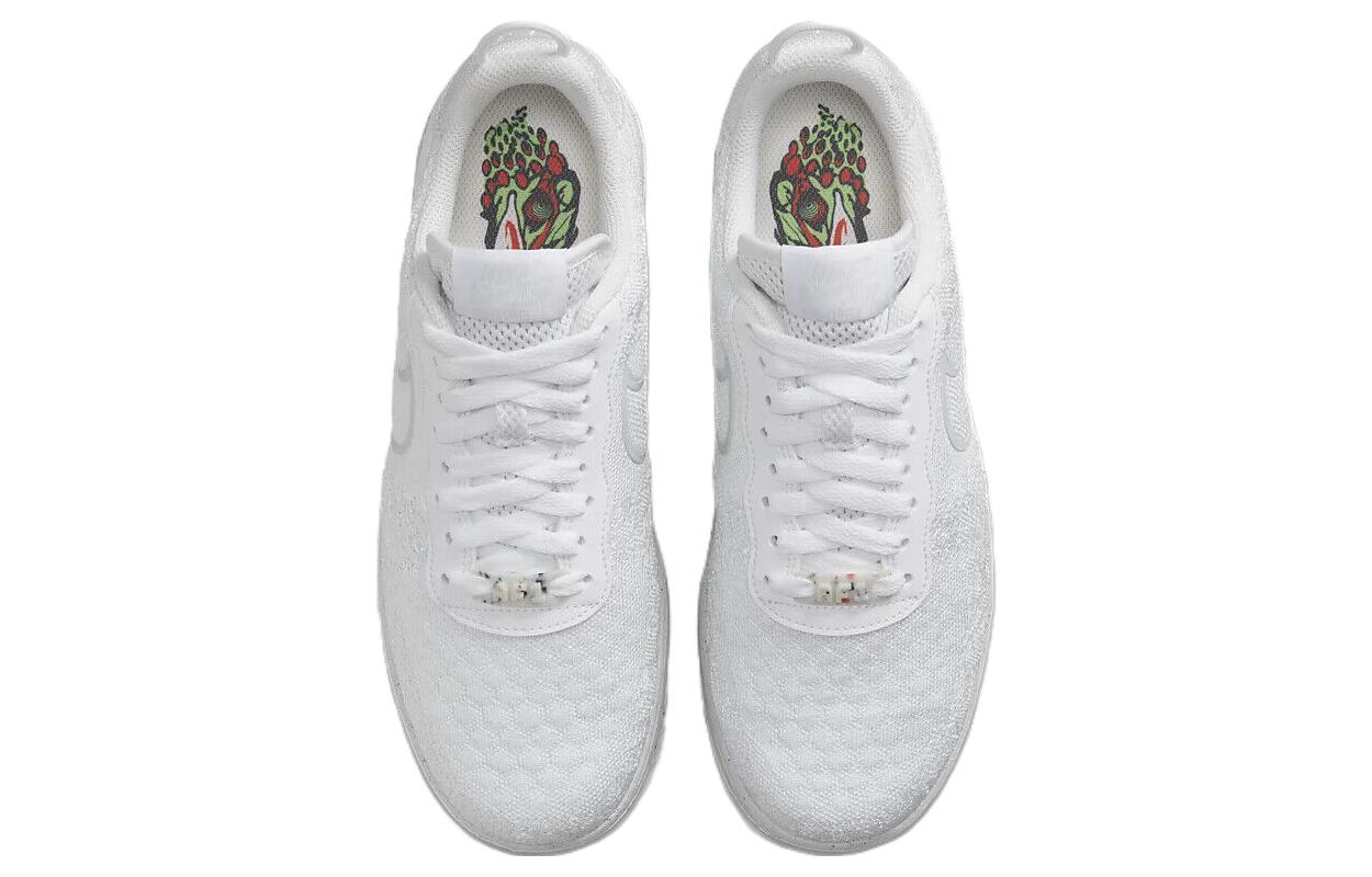 Shop ナイキ エア フォース 1 クレーター フライニット "トリプルホワイト" DM0590-100