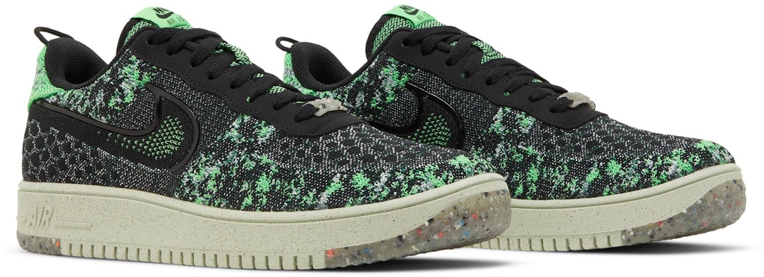 Nike Air Force 1 Crater Flyknit Next Nature 'Hitam Volt' DM0590-002 Cheap Nike Air Force 1 Crater Flyknit Next Nature 'Hitam Volt' DM0590-002