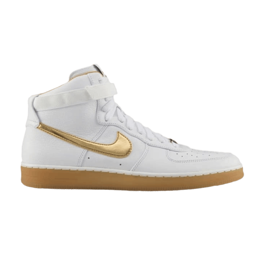 Buy Nike Air Force 1 Downtown High Premium 'Blanco Oro Metálico' 616771-100