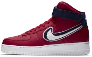 Nike Air Force 1 High 3D Chenille Swoosh Red White Blue 806403-603 Nike Air Force 1 High 3D Chenille Swoosh Red White Blue 806403-603