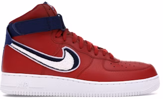Nike Air Force 1 High 3D Chenille Swoosh Red White Blue 806403-603 Nike Air Force 1 High 3D Chenille Swoosh Red White Blue 806403-603