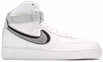 Nike Air Force 1 High 3D Chenille White Grey Black 806403-105 Nike Air Force 1 High 3D Chenille White Grey Black 806403-105