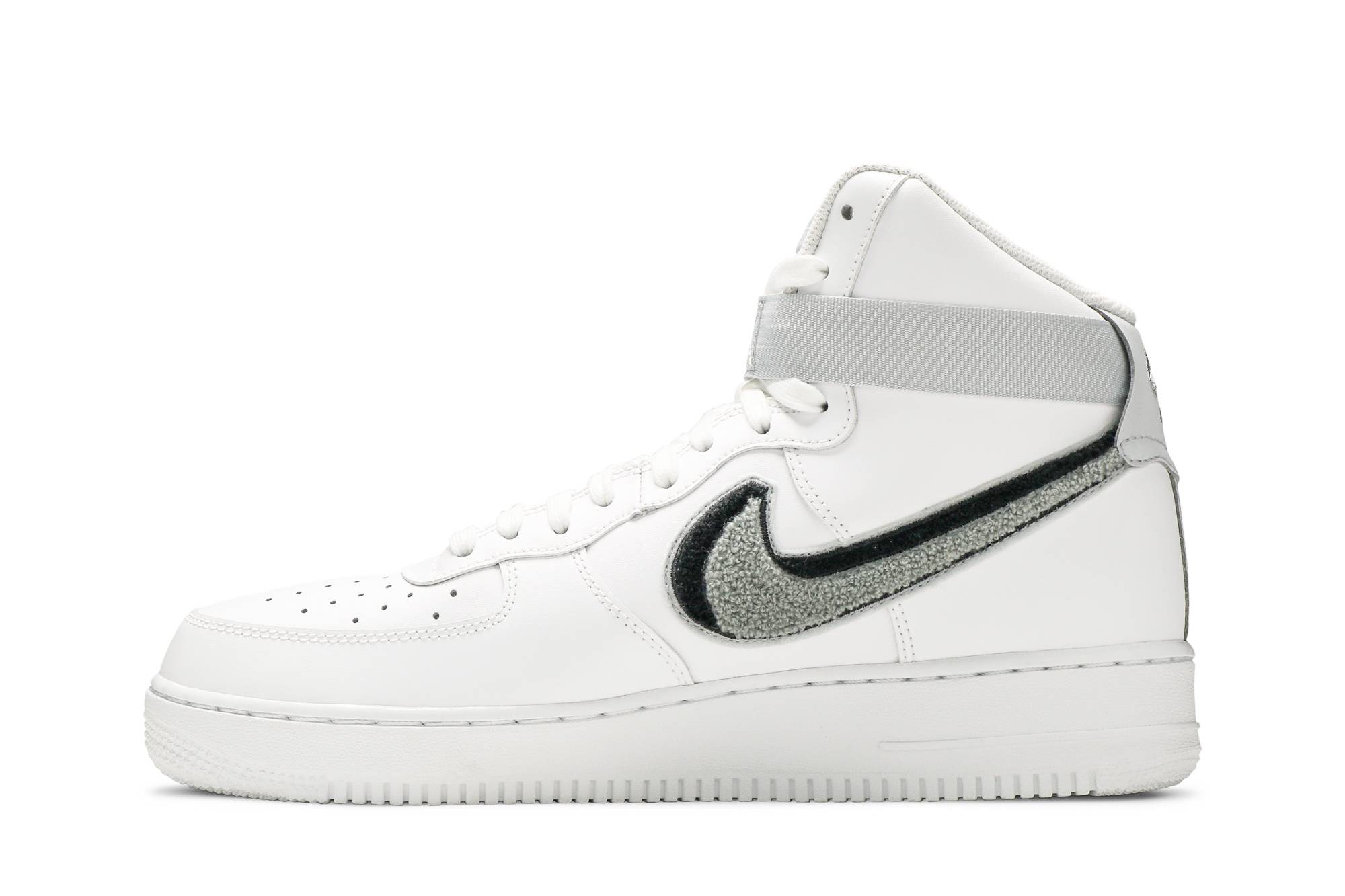 Lookbook Nike Air Force 1 High 3D Chenille Wit Grijs Zwart 806403-105