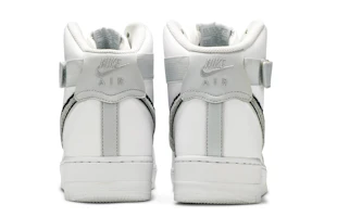 Details for Nike Air Force 1 高筒 3D 刺繡 白灰黑 806403-105