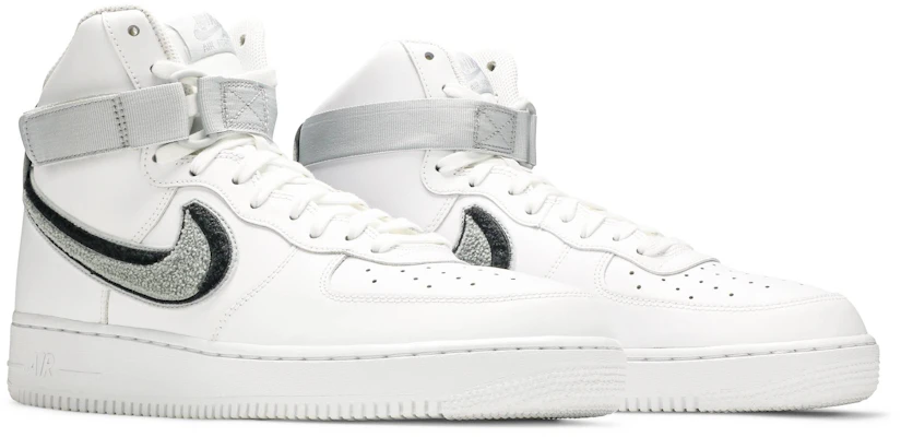 Nike Air Force 1 High 3D Chenille Wit Grijs Zwart 806403-105 Cheap Nike Air Force 1 High 3D Chenille Wit Grijs Zwart 806403-105