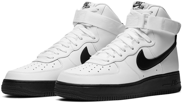 Nike Air Force 1 High 防滑耐磨 高筒 板鞋 男款 黑白 Lookbook Nike Air Force 1 High 防滑耐磨 高筒 板鞋 男款 黑白