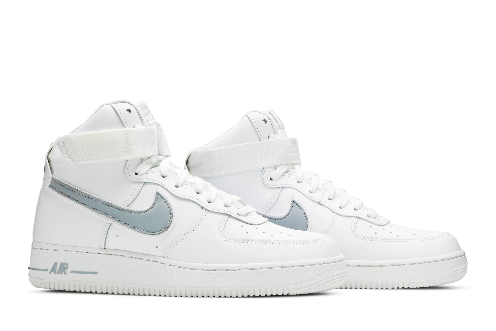 Cheap 耐克空军一号 高帮 07 '白色狼灰' AT4141-100