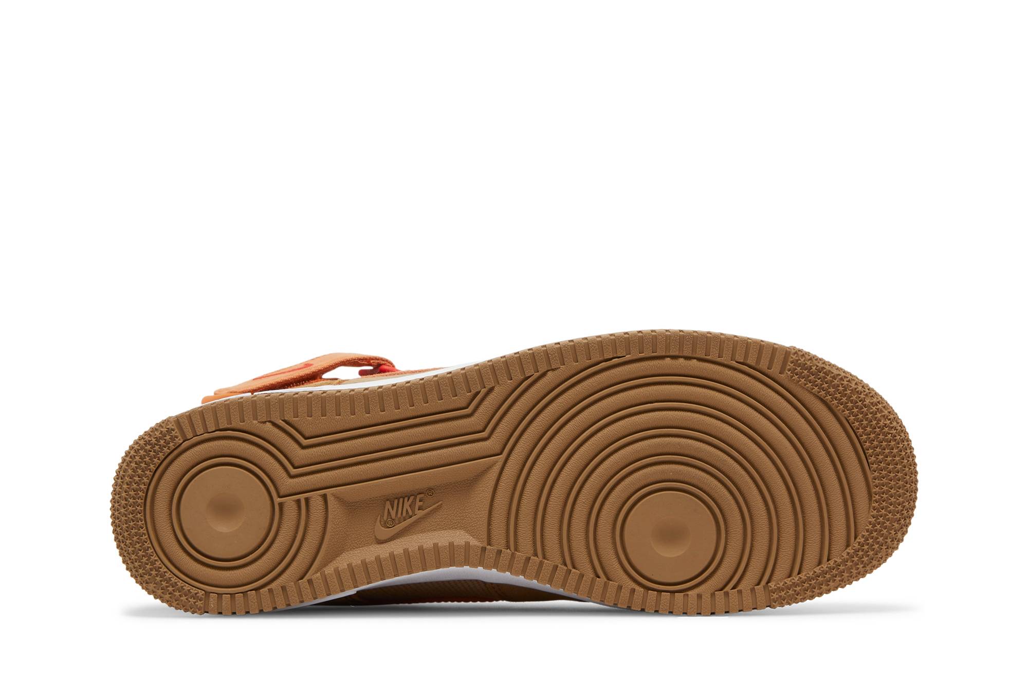 Nike Air Force 1 High Brown Suede Orange Canvas DH7566-200 Nicesnk