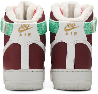 Nike Air Force 1 High 'Sweater Natal' DC1620-600 Details for Nike Air Force 1 High 'Sweater Natal' DC1620-600