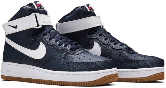 耐吉空軍一號高幫運動鞋 男款 生膠海軍藍 Cheap 耐吉空軍一號高幫運動鞋 男款 生膠海軍藍