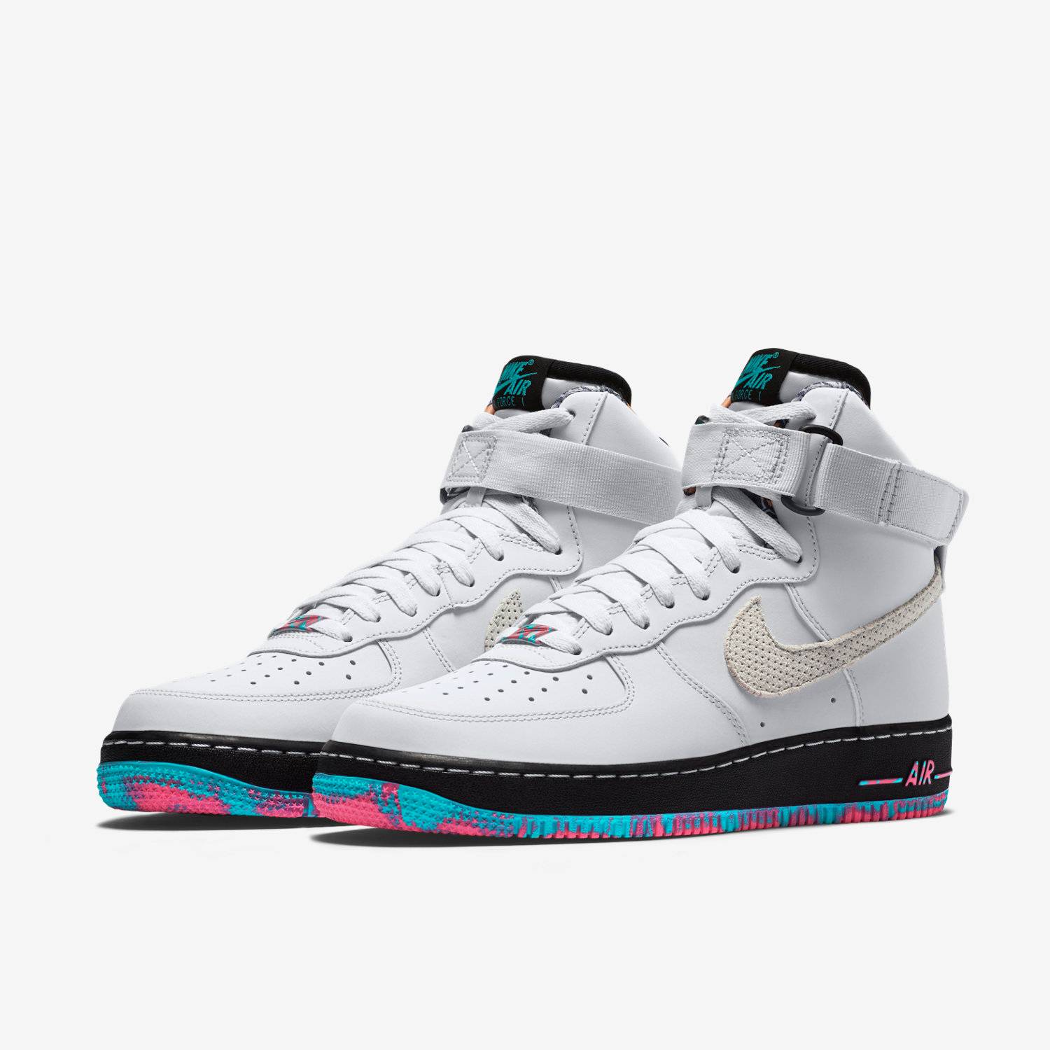 Nike Air Force 1 High 'Pure Platinum Multi Color' 圖 2
