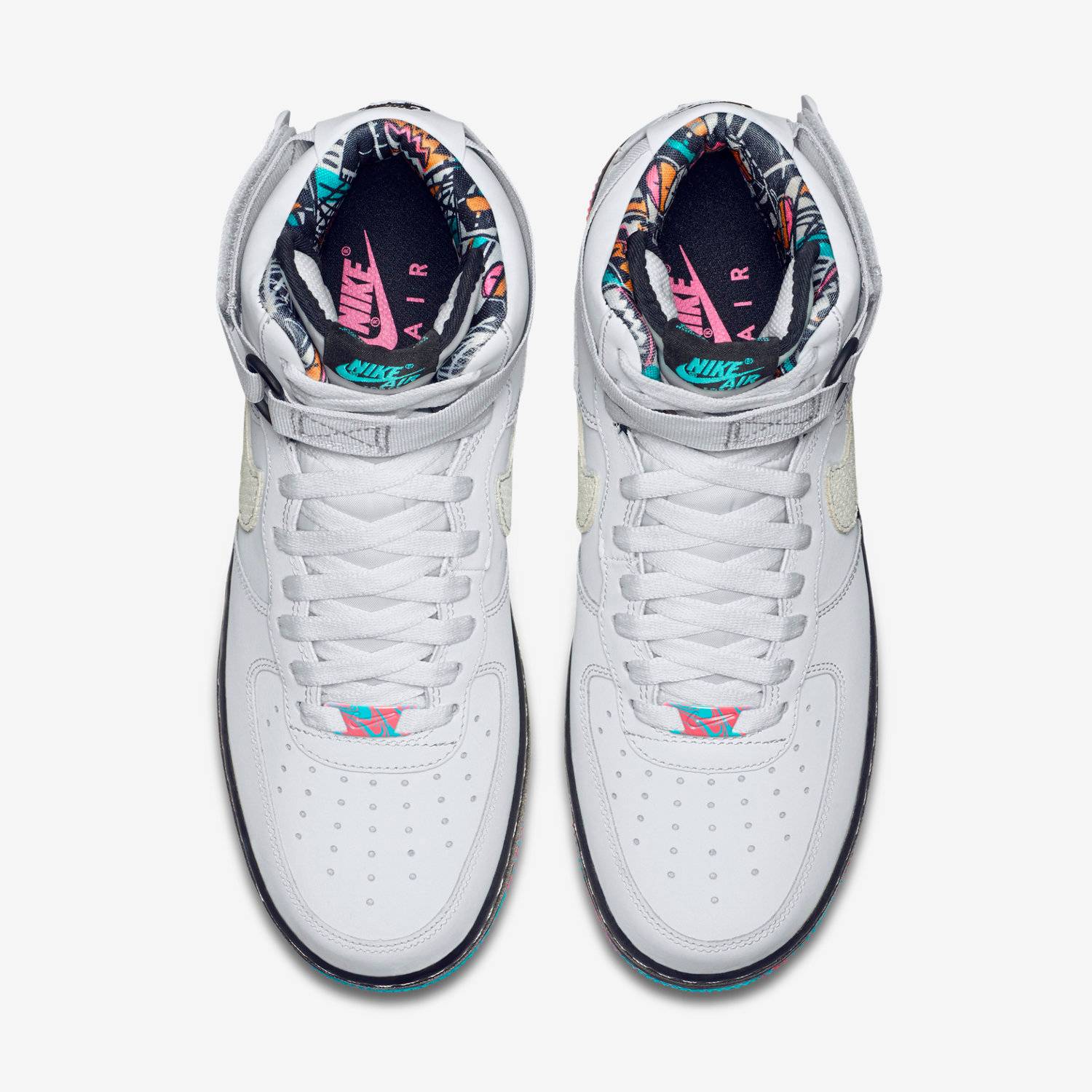 Nike Air Force 1 High 'Pure Platinum Multi Color' 圖 3