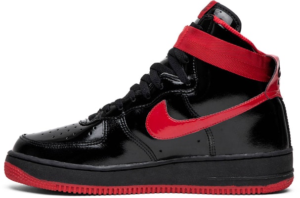 Nike Air Force 1 High 減震耐磨 高筒 板鞋 男款 黑紅 Lookbook Nike Air Force 1 High 減震耐磨 高筒 板鞋 男款 黑紅