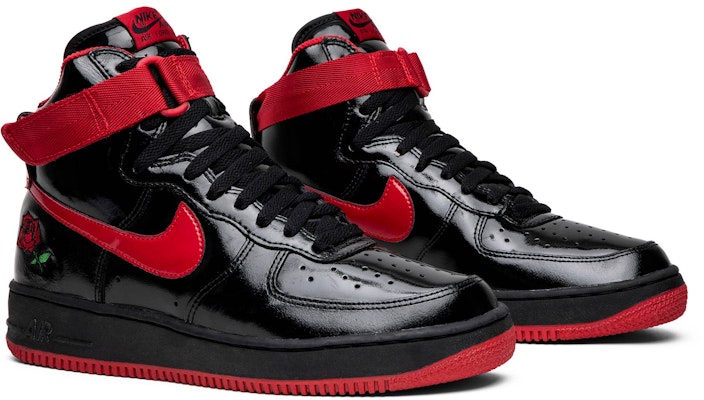 Nike Air Force 1 High 減震耐磨 高筒 板鞋 男款 黑紅 Cheap Nike Air Force 1 High 減震耐磨 高筒 板鞋 男款 黑紅