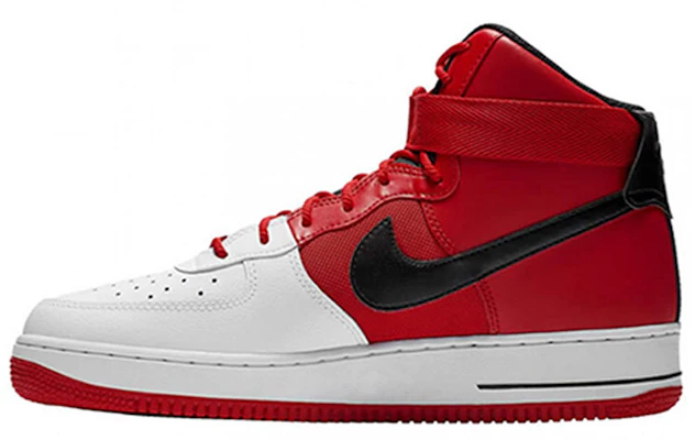 Nike Air Force 1 High Atlanta Away 亞特蘭大 耐磨 高筒 板鞋 男款 黑紅火焰 Buy Nike Air Force 1 High Atlanta Away 亞特蘭大 耐磨 高筒 板鞋 男款 黑紅火焰