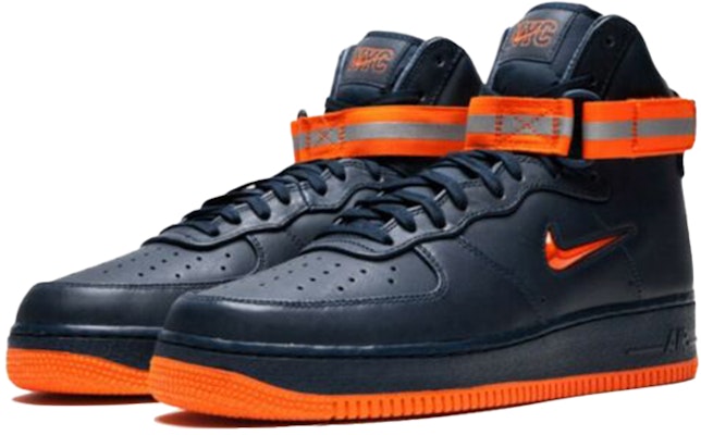 Nike Air Force 1 High NYC Obsidian Orange AO1636-400 Lookbook Nike Air Force 1 High NYC Obsidian Orange AO1636-400