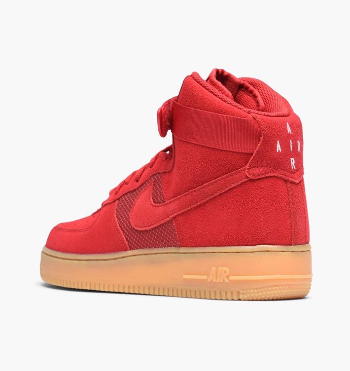 Shop Nike Air Force 1 High Suola Gum Rosso 806403-601