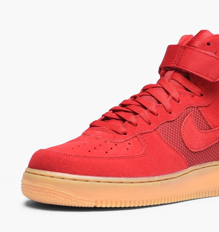 Details for Nike Air Force 1 High Suola Gum Rosso 806403-601