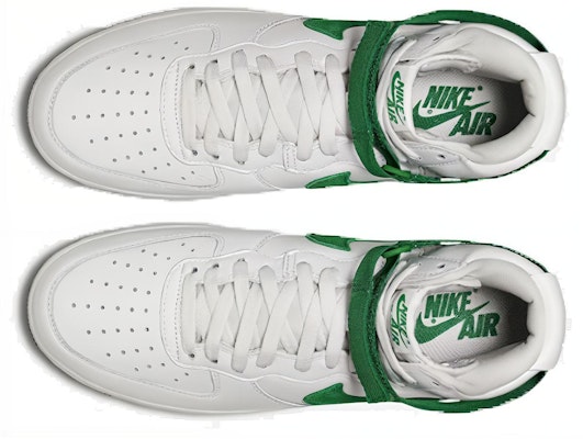 Nike Air Force 1 High Shamrock Swoosh 復古 高筒 板鞋 男款 白綠 Shop Nike Air Force 1 High Shamrock Swoosh 復古 高筒 板鞋 男款 白綠