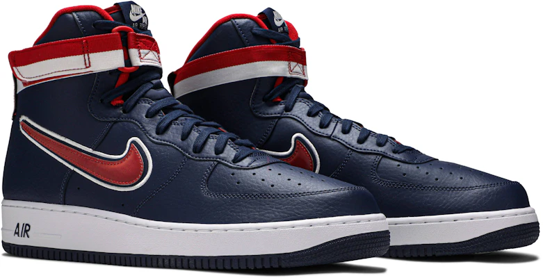 Nike Air Force 1 High Sport NBA Midnight Navy University Red AV3938-400 Cheap Nike Air Force 1 High Sport NBA Midnight Navy University Red AV3938-400