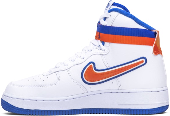 Nike Air Force 1 High Sport NBA White Team Orange Game Royal AV3938-100 Lookbook Nike Air Force 1 High Sport NBA White Team Orange Game Royal AV3938-100