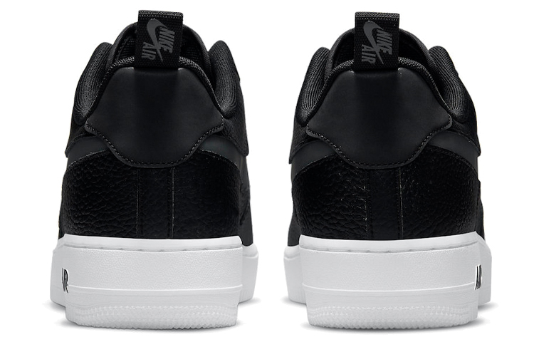 Nike Air Force 1 Low 07 LV8 'Black Tumbled Leather' 圖 4