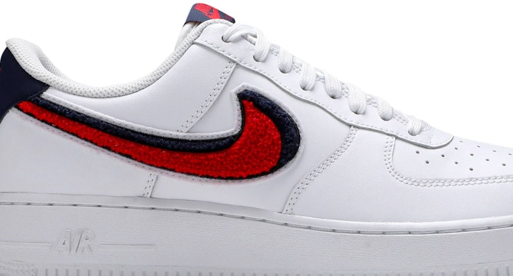 Nike air force 2025 1 swoosh red